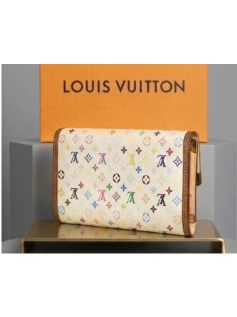 Louis Vuitton X Takashi Murakami White and Multi Color Monogram - Picture 3 of 16